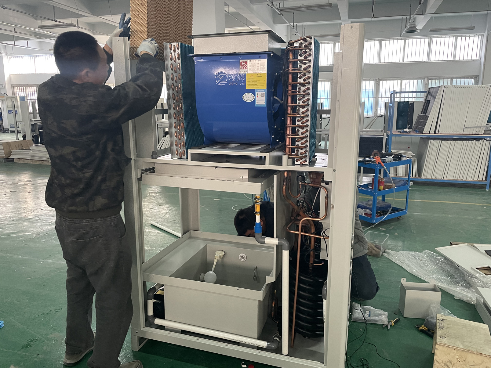 創(chuàng)藍(lán)空調(diào)獨(dú)立開(kāi)發(fā)8P410冷媒全新風(fēng)一體機(jī)組